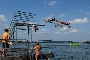 Strandbad Seeham badespaß für Überflieger